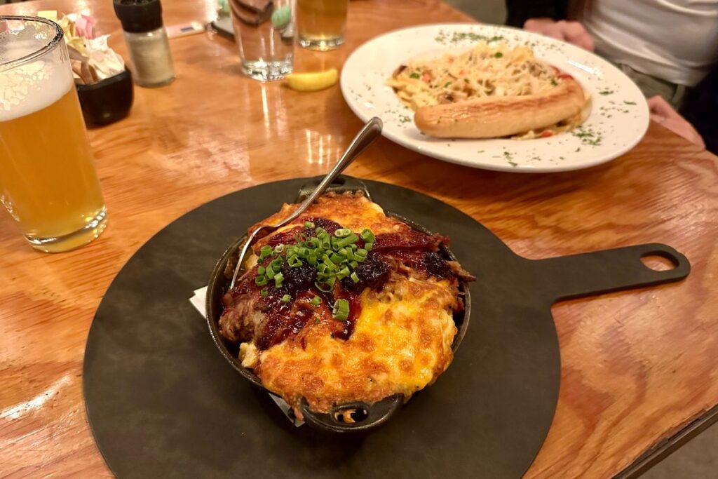 Brisket mac & cheese from Pack's Tavern in Asheville
